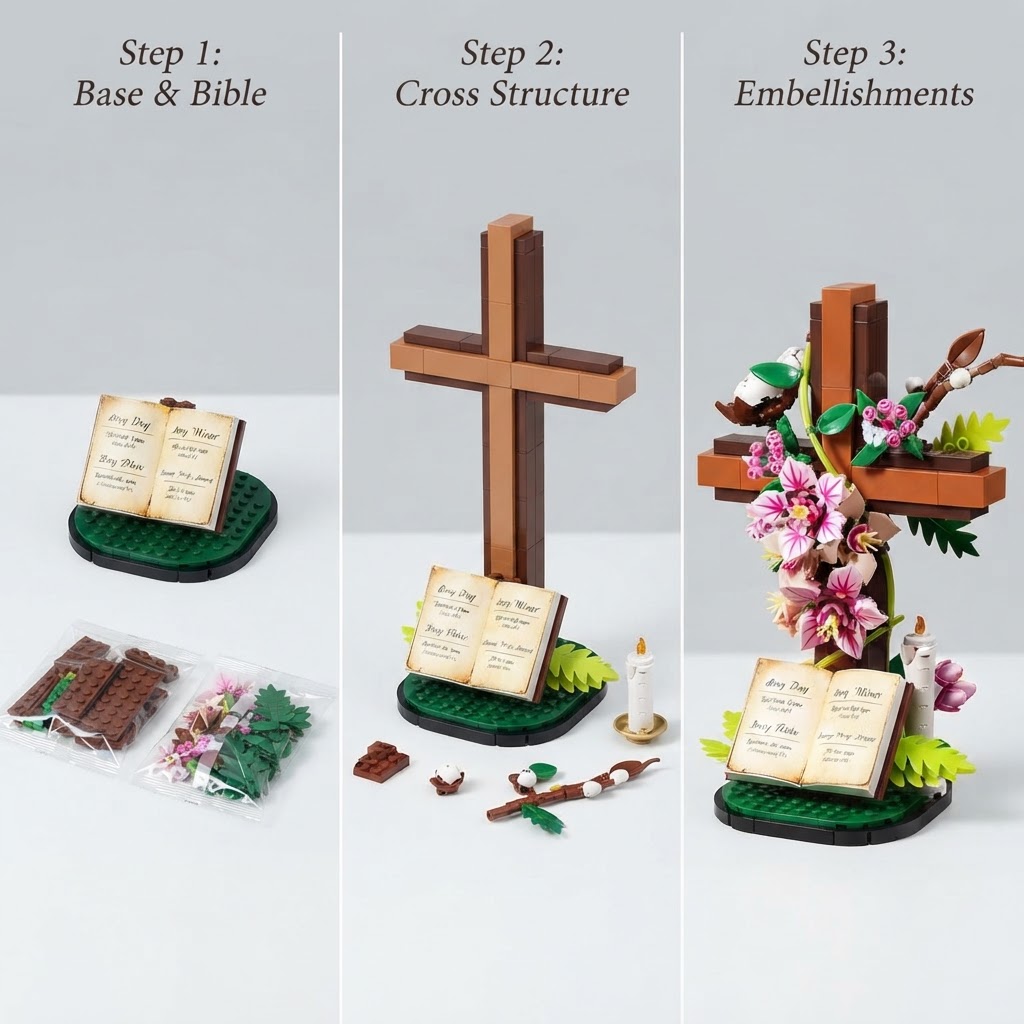 How to Assemble the Cross Building Set in 3 Easy Steps
