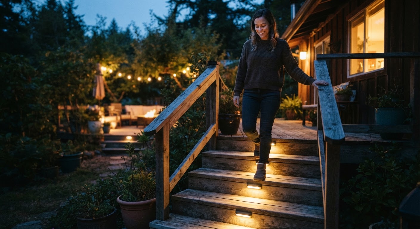 Why Warm White Light is Essential for Nighttime Stair Safety