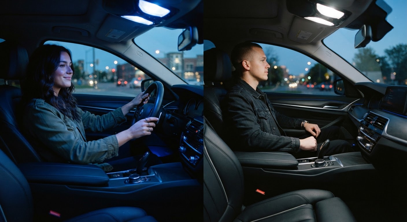 Blue vs White Interior Car Lights: Choosing the Right Mood