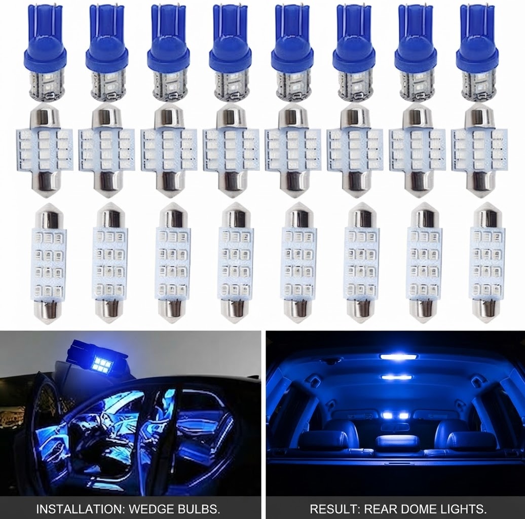 How to Replace Interior Car Light Bulbs with Blue LEDs