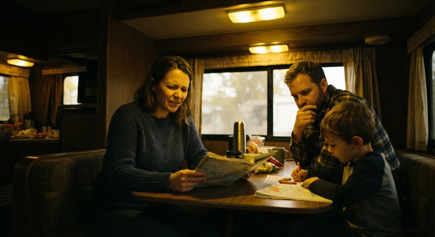 The Problem: Outdated, Yellow Halogen Cabin Lighting