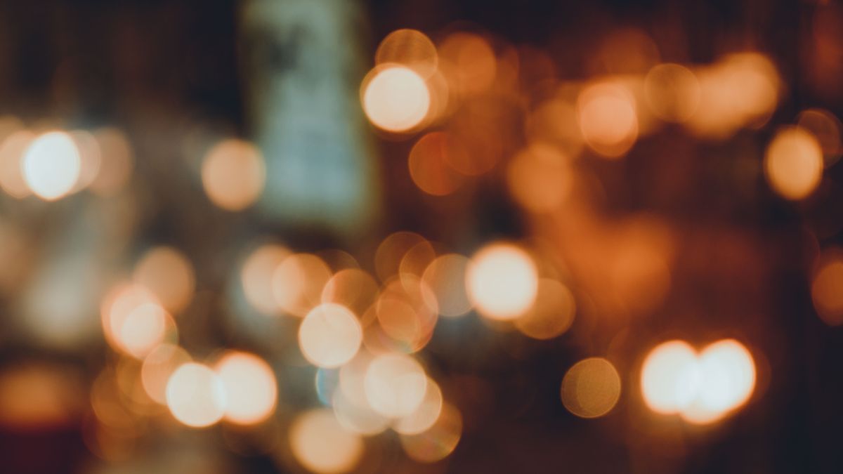 Captivating warm bokeh lights captured in the vibrant night atmosphere of Istanbul.