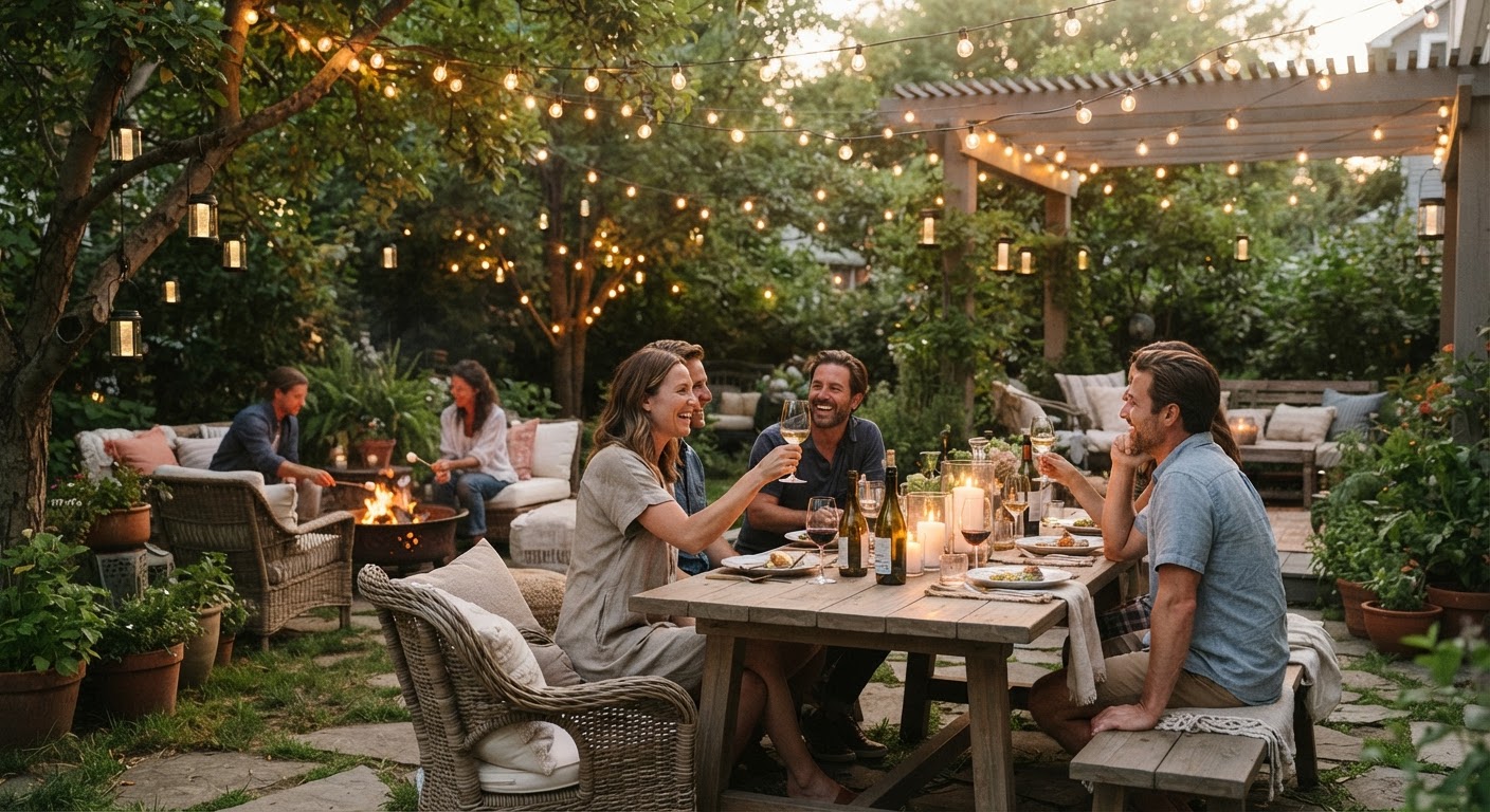7 Cozy Backyard Ambient Lighting Ideas for Summer Evenings