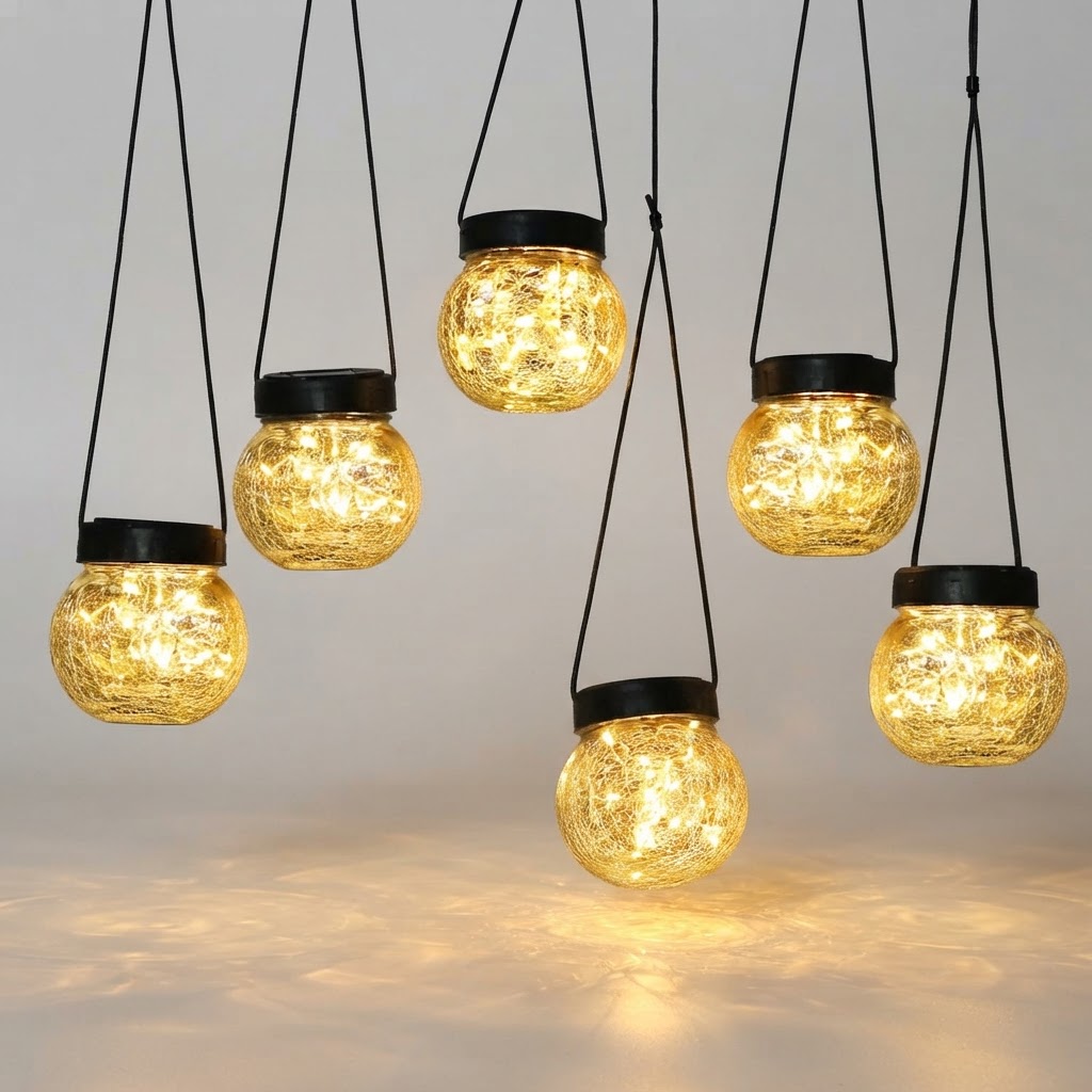 Transform Your Backyard Ambience with Decorative Cracked Glass Lanterns