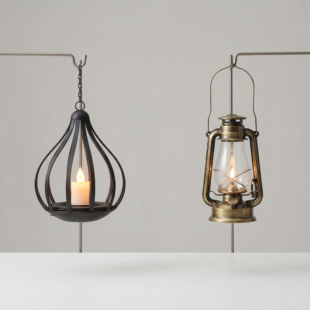 Solar Water Drop Lantern vs. Traditional Pathway Lights