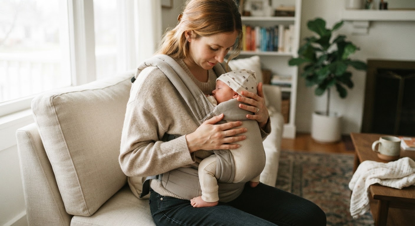 Step 2: Position Your Newborn in the Ergonomic Seat