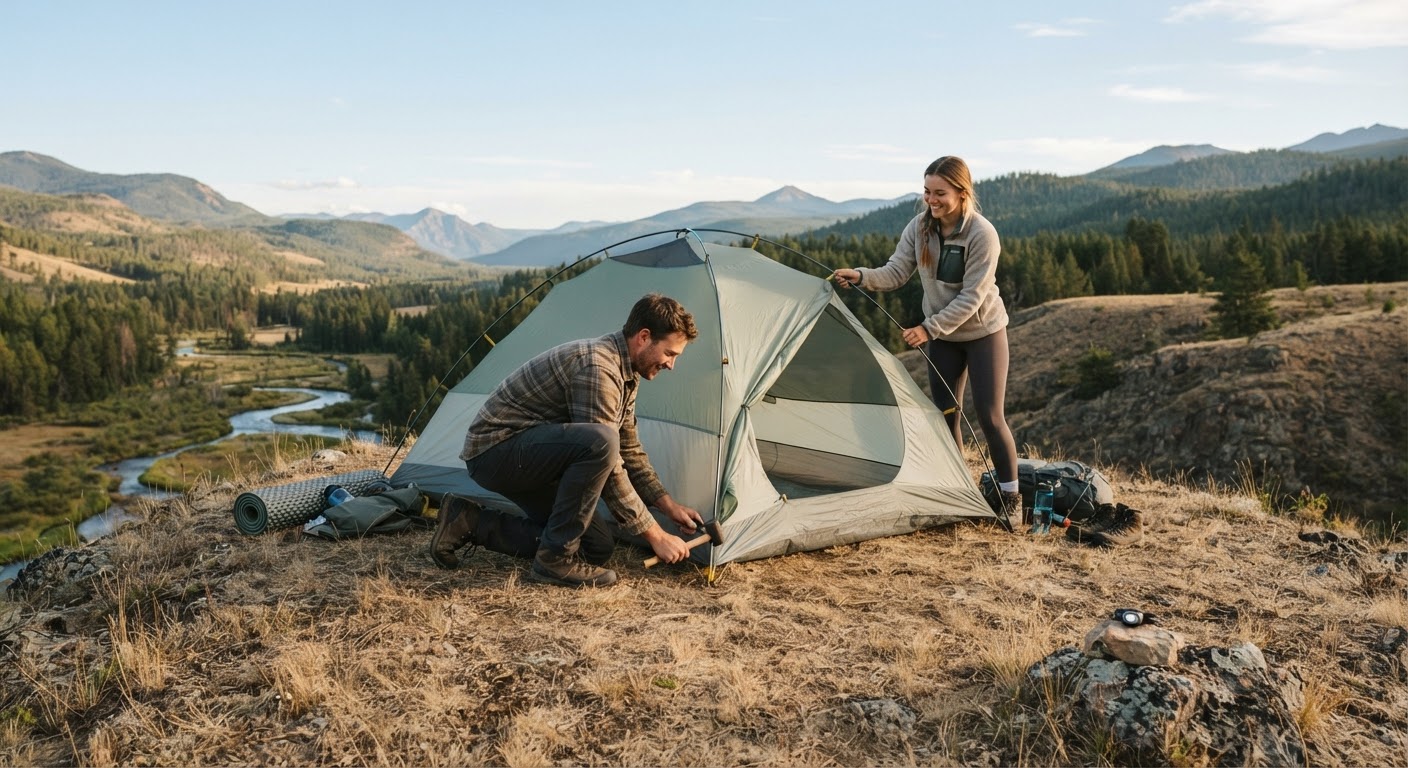 1. Pitch Camp on Elevated, Dry Ground