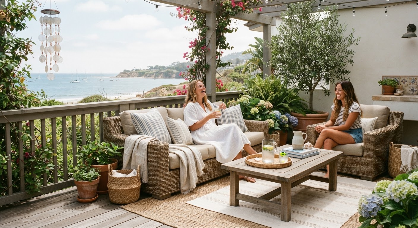 7 Coastal Patio Decor Ideas to Refresh Your Outdoor Space