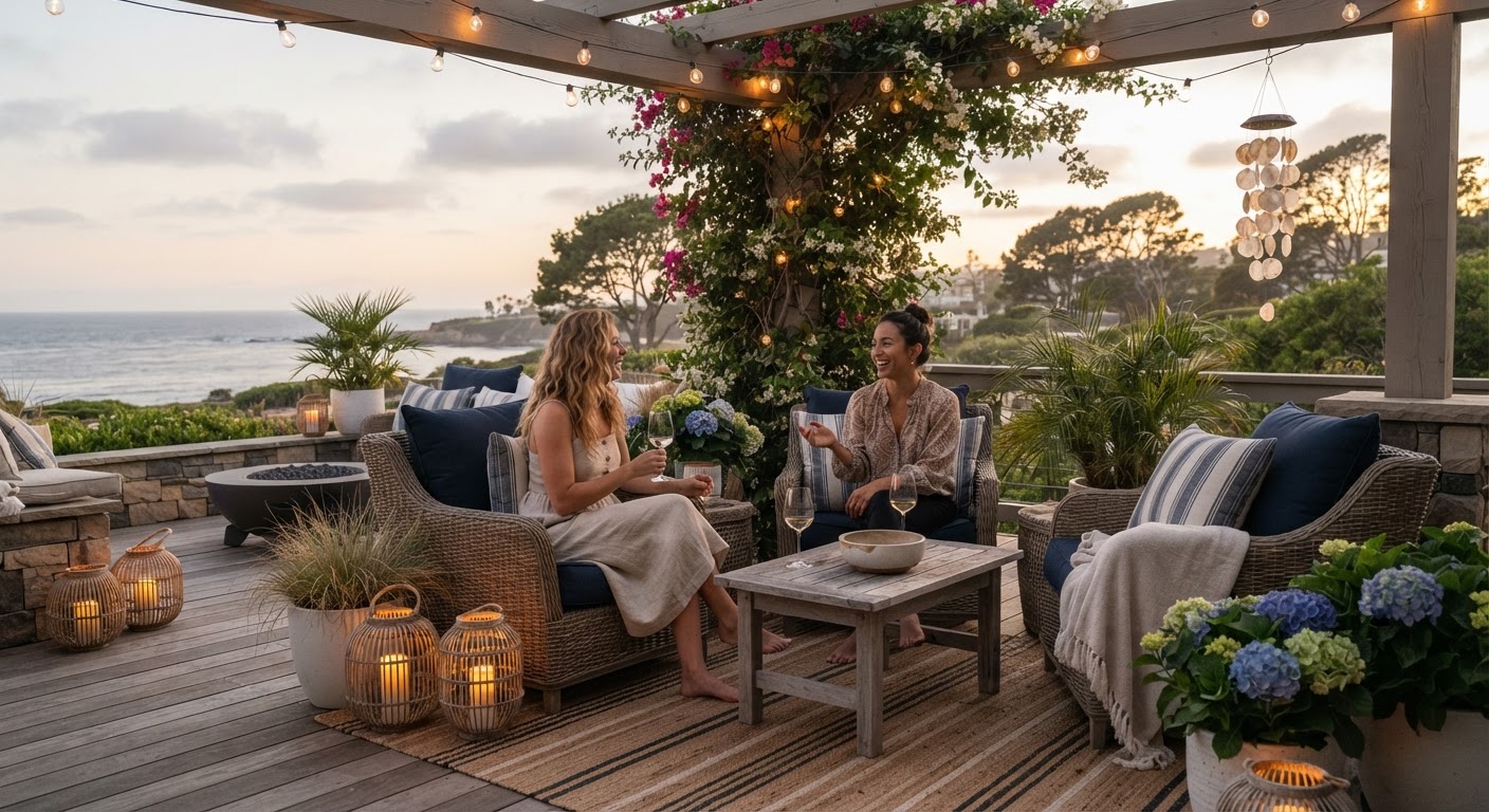How to Layer Coastal Patio Lighting for Evening Ambiance