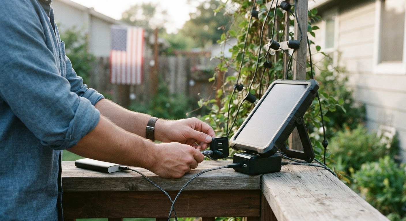 How Dual Power Solar & USB Systems Function