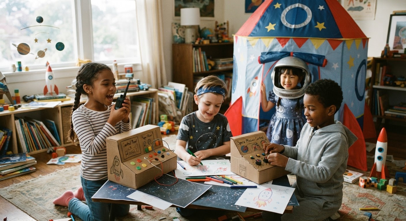 5 Creative Space Mission Play Ideas for Kids Aged 3-8