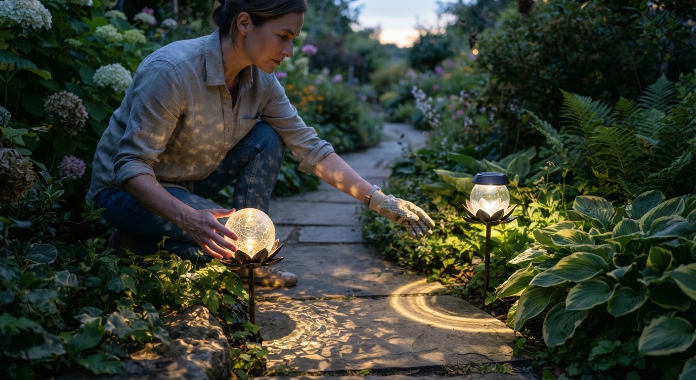 Understanding Garden Light Patterns: Cracked Glass vs Clear Lenses