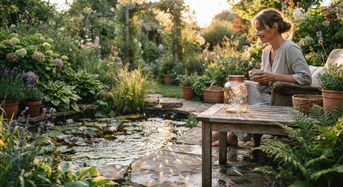 The Aesthetics of Refracted Light in Garden Design