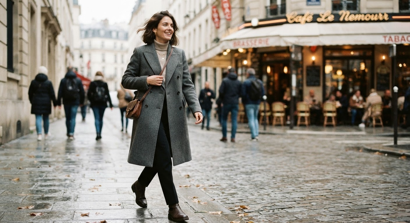 How to Layer Clothes Under a Winter Coat Without Looking Bulky