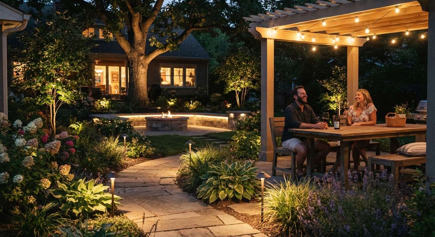 5 Inspiring Backyard Landscape Lighting Layout Ideas