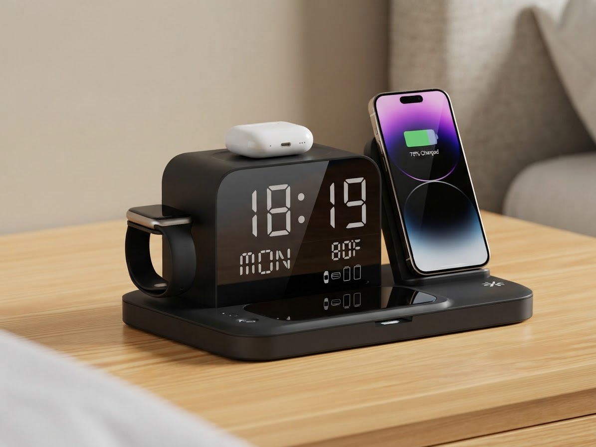 Wireless Charging Stations: Cleaner Bedside Power