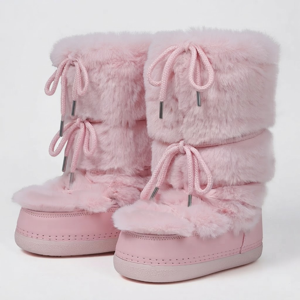 5 Cold-Weather Outfits to Pair with Faux Fur Mid-Calf Platform Boots