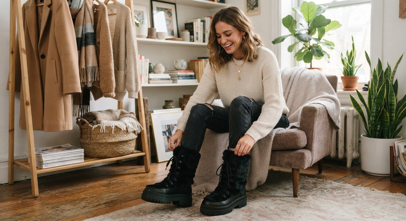 Faux Fur Mid-Calf Platform Boots Sizing and Styling FAQ