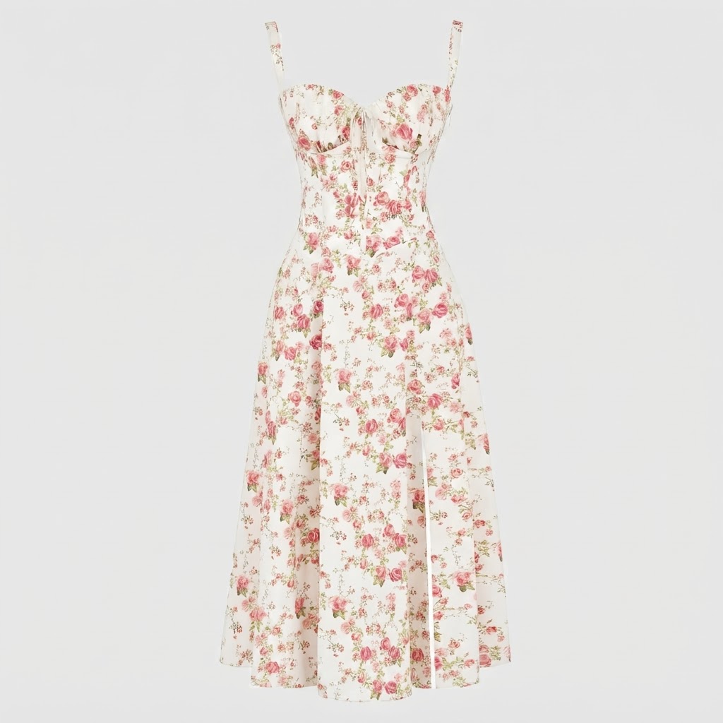 How to Style a Floral Bustier Dress for Outdoor Events: Step-by-Step