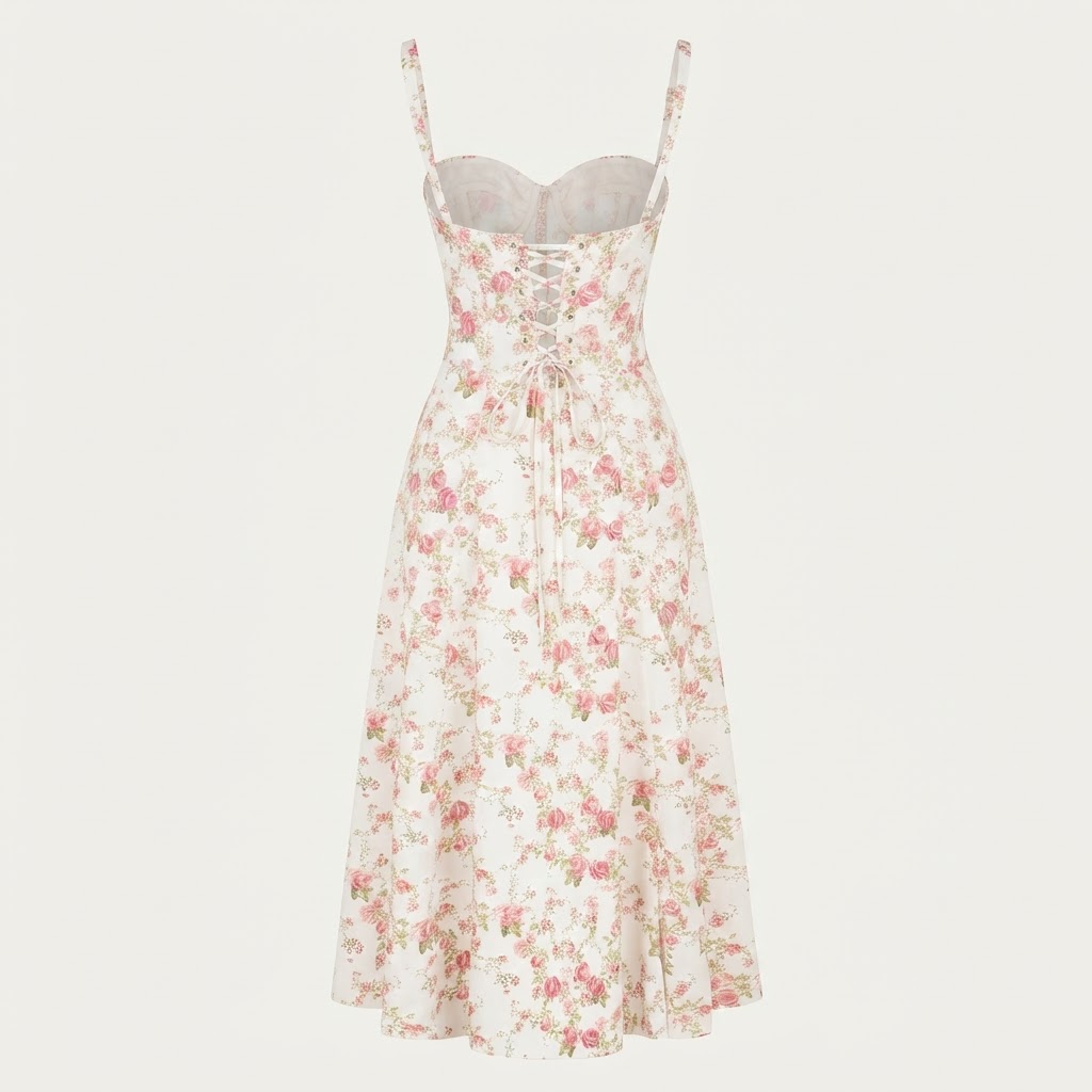 Step 1: Adjust the Fitted Bustier and Lace-Up Back