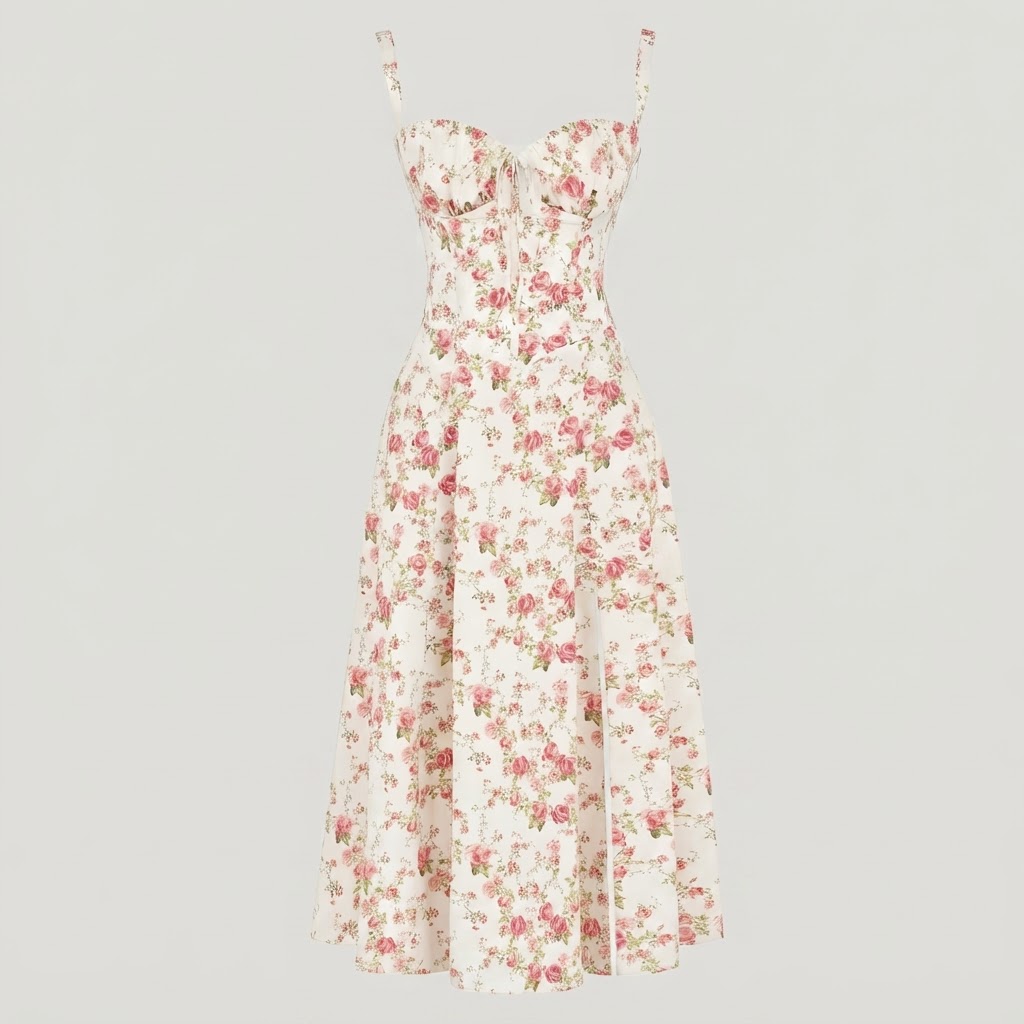 The Evolution of the Floral Bustier Sundress