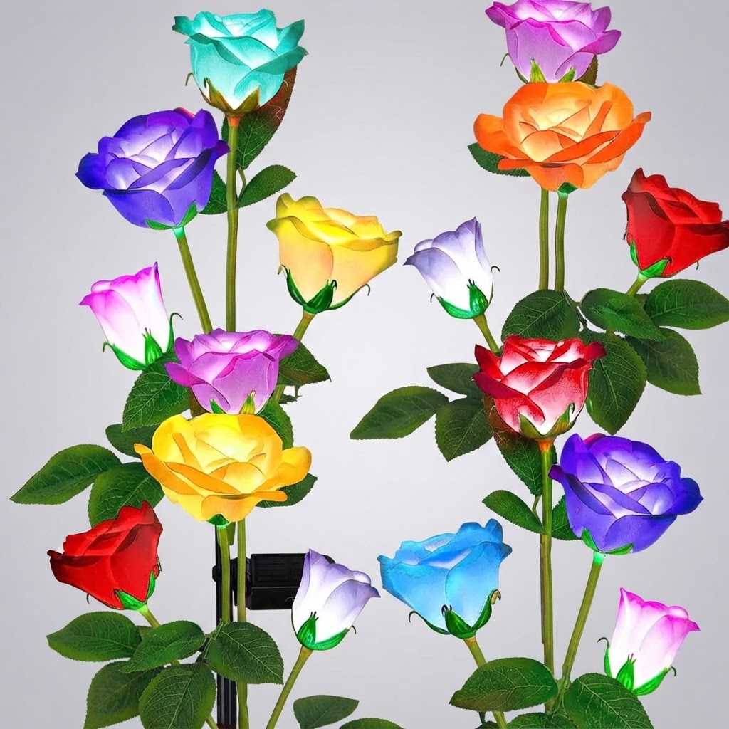 Why Solar Glow Roses Are the Best Waterproof Decor for Your Yard