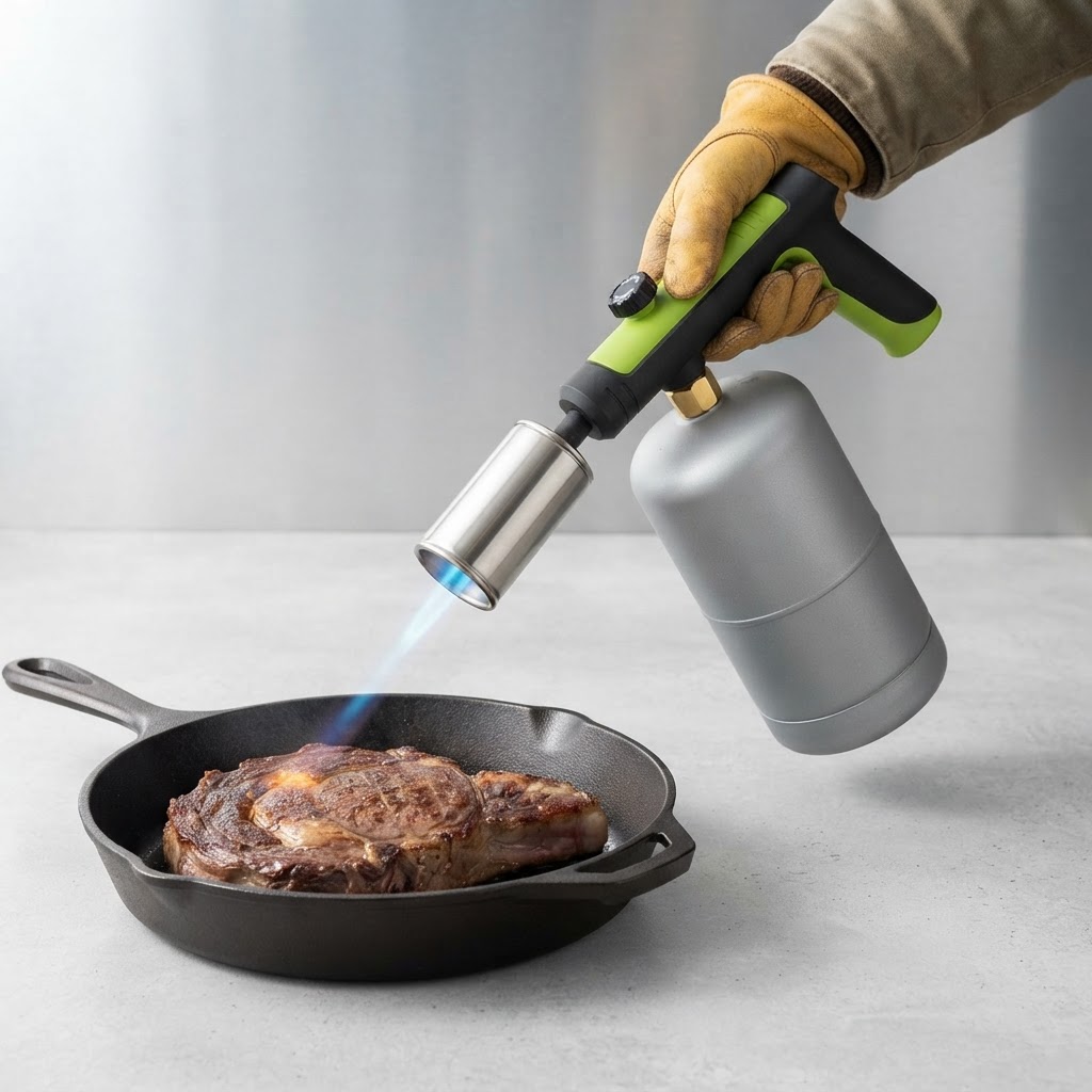 How to Eliminate Torch Taste When Flame Searing Steak