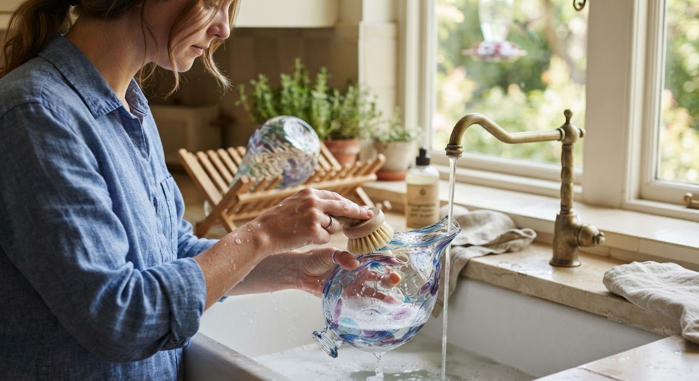 Step 2: Wash the Hand-Blown Glass Reservoir