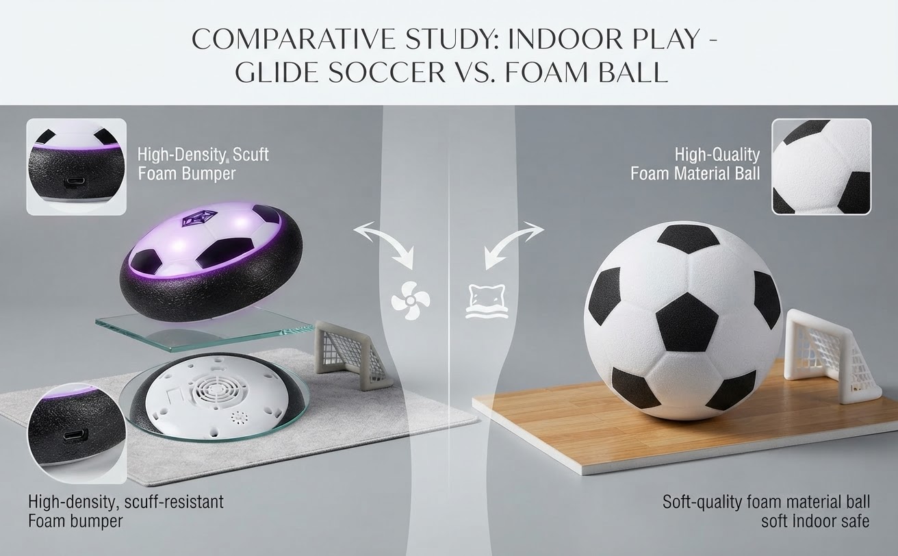 Hover Soccer vs. Traditional Foam Soccer Balls for Indoor Play