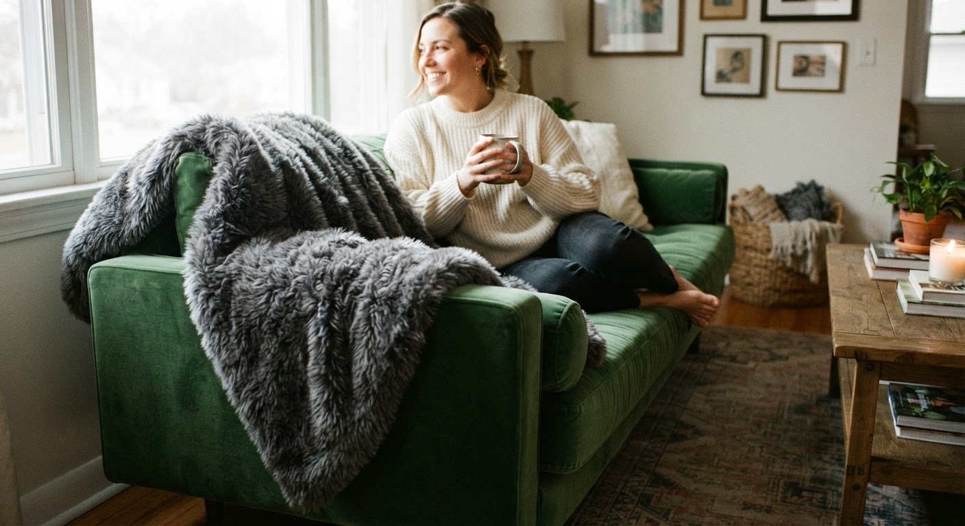 1. Mix Deep-Pile Fur with Smooth Velvet