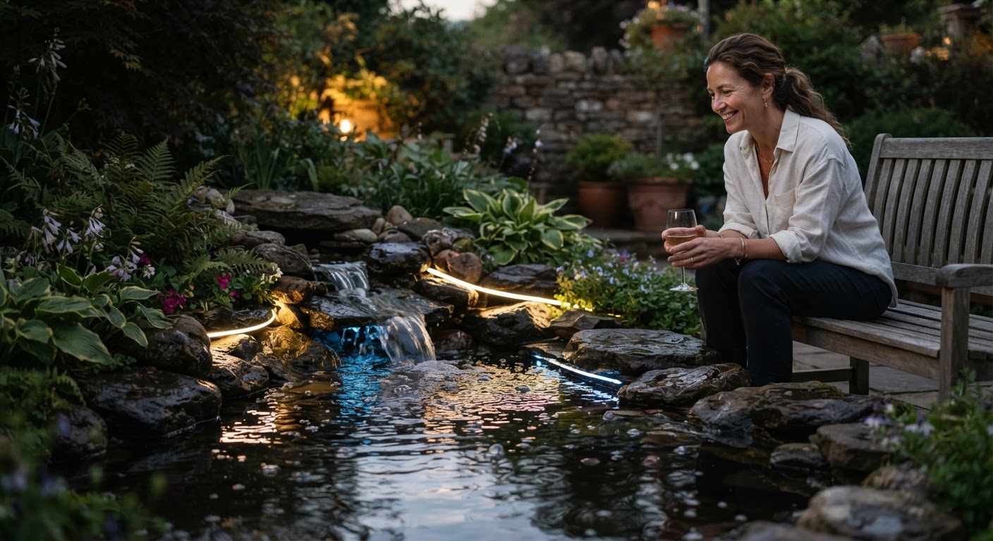 2. Water-Mimicking LED Accents