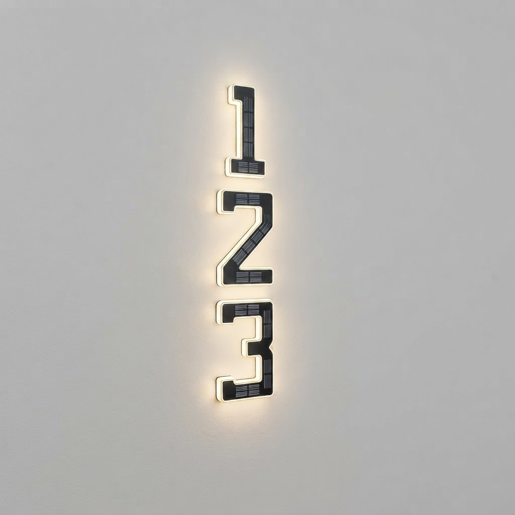 How to Install Solar Lighted House Numbers Step-by-Step