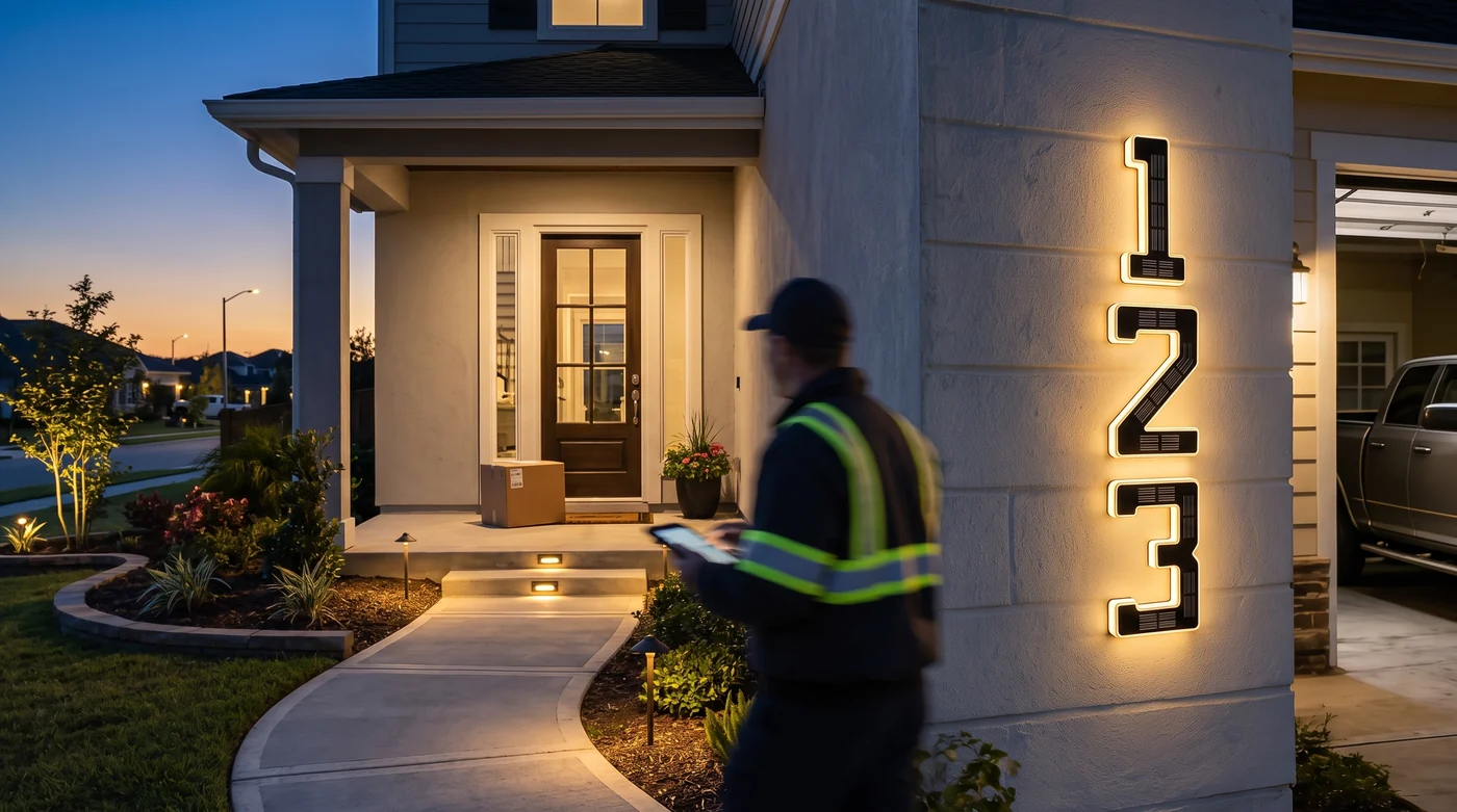 Why High-Visibility House Numbers Matter Day and Night