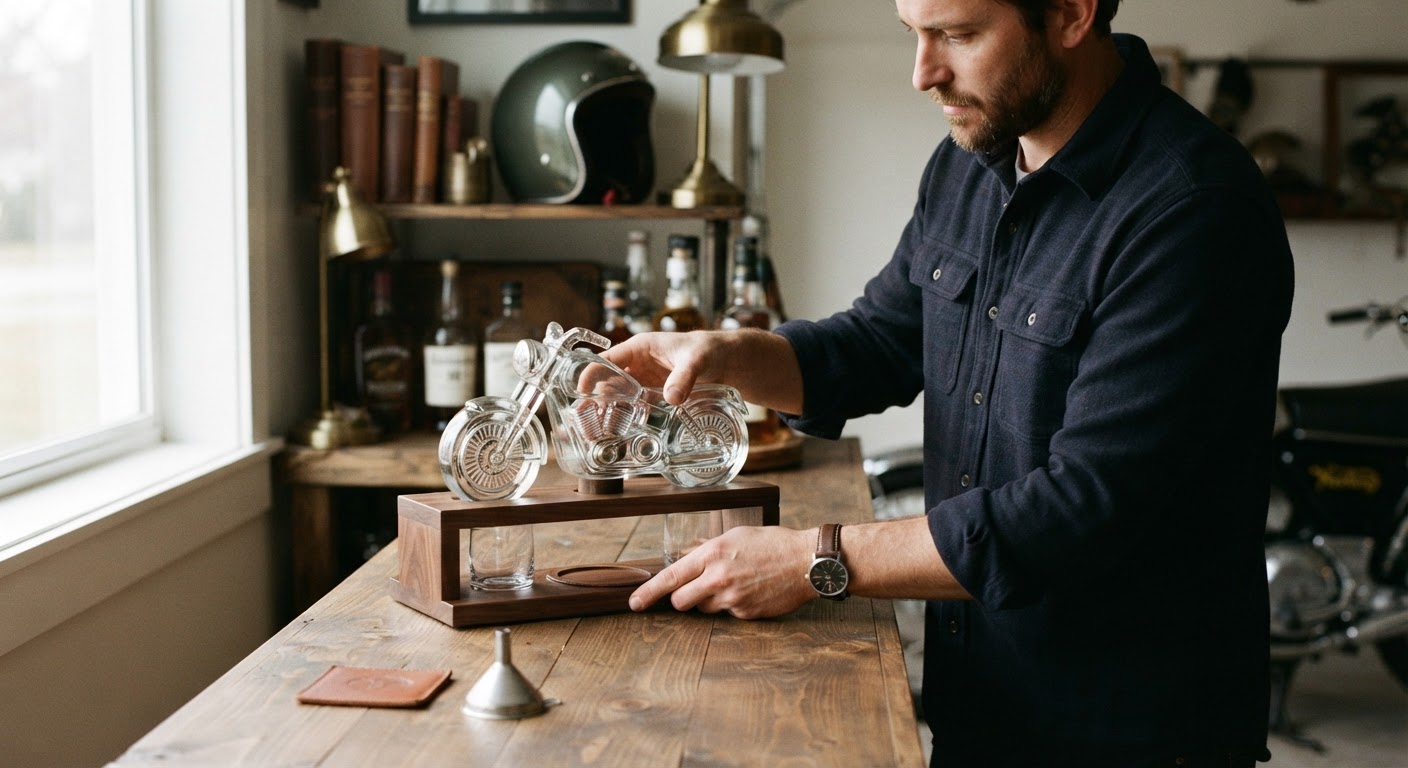 Step 2: Position the Central Decanter Piece