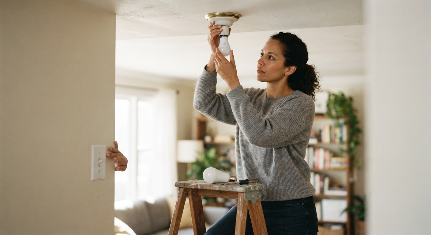 Step 1: Turn Off Socket Power and Prepare Fixture