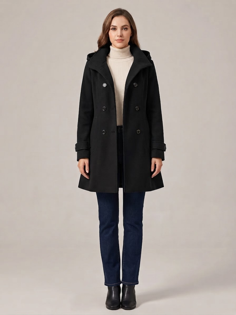 5 Ways to Style the Hooded Wool Pea Coat for Casual and Formal Events
