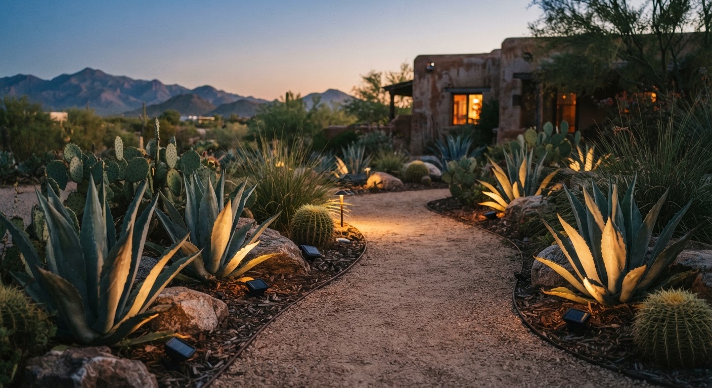 Desert Landscape Lighting FAQ: Weathering, Solar Power, and Placement
