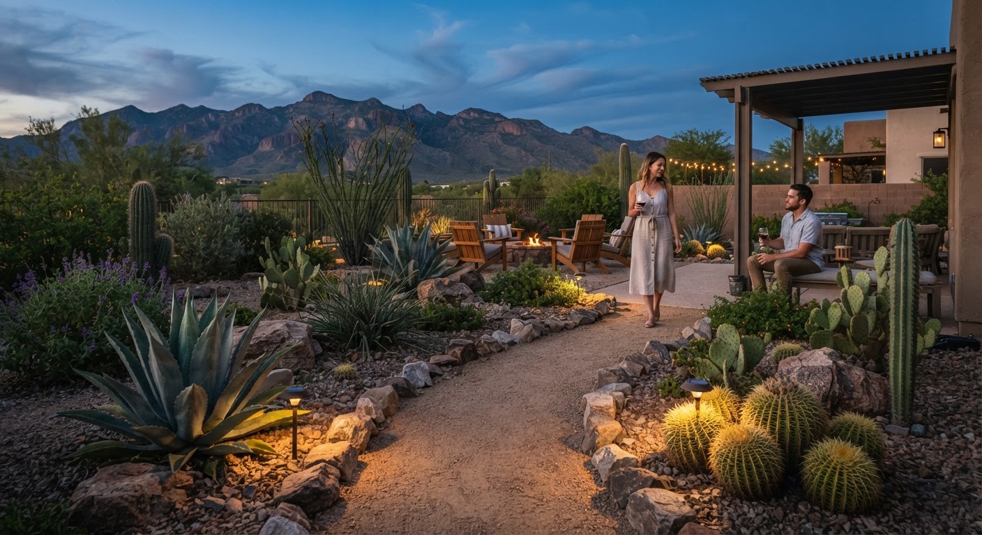 7 Desert Landscape Lighting Ideas for Low-Maintenance Gardens