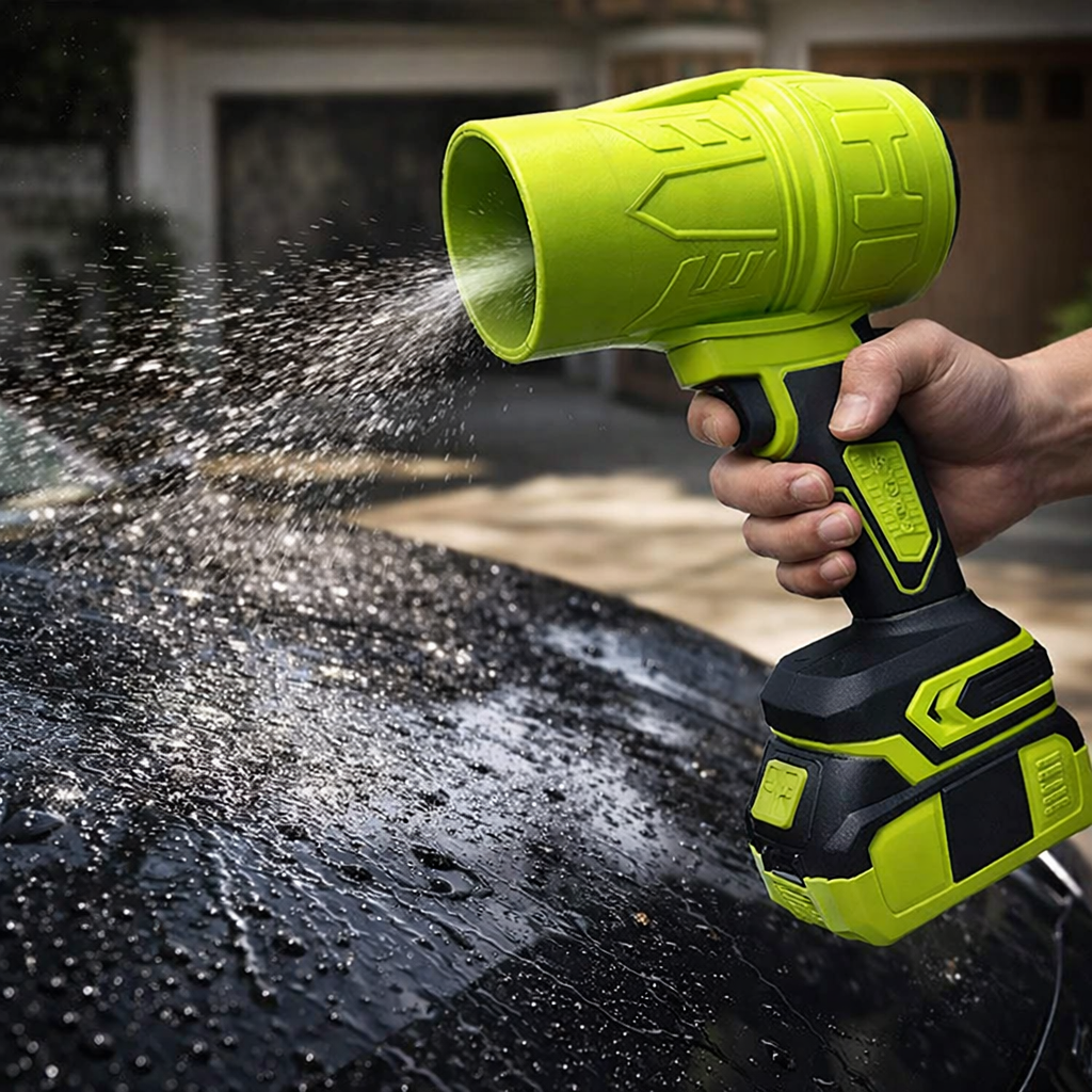 Jet Blower being held