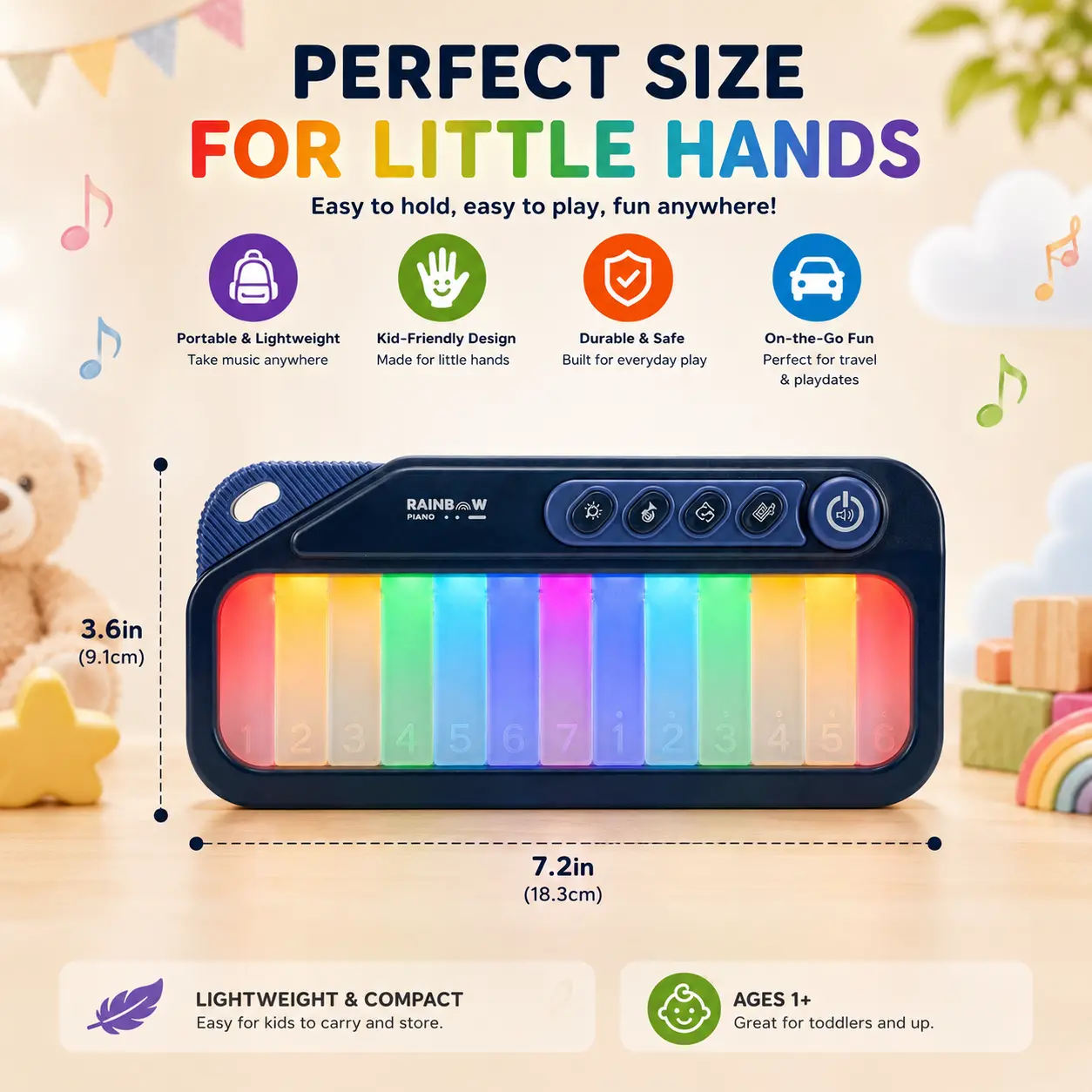 Rainbow Mini Piano image 3