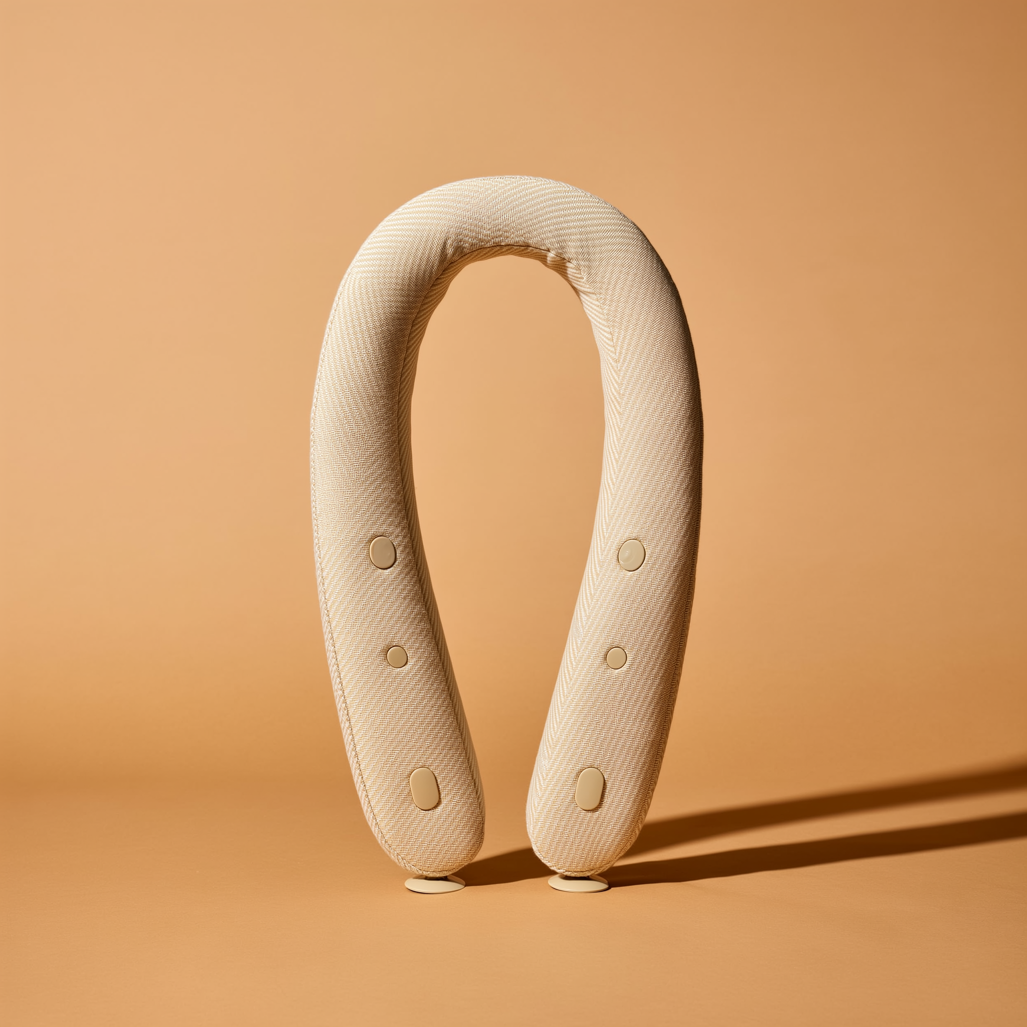 Cream U-shaped shiatsu neck massager — clean studio shot thumbnail