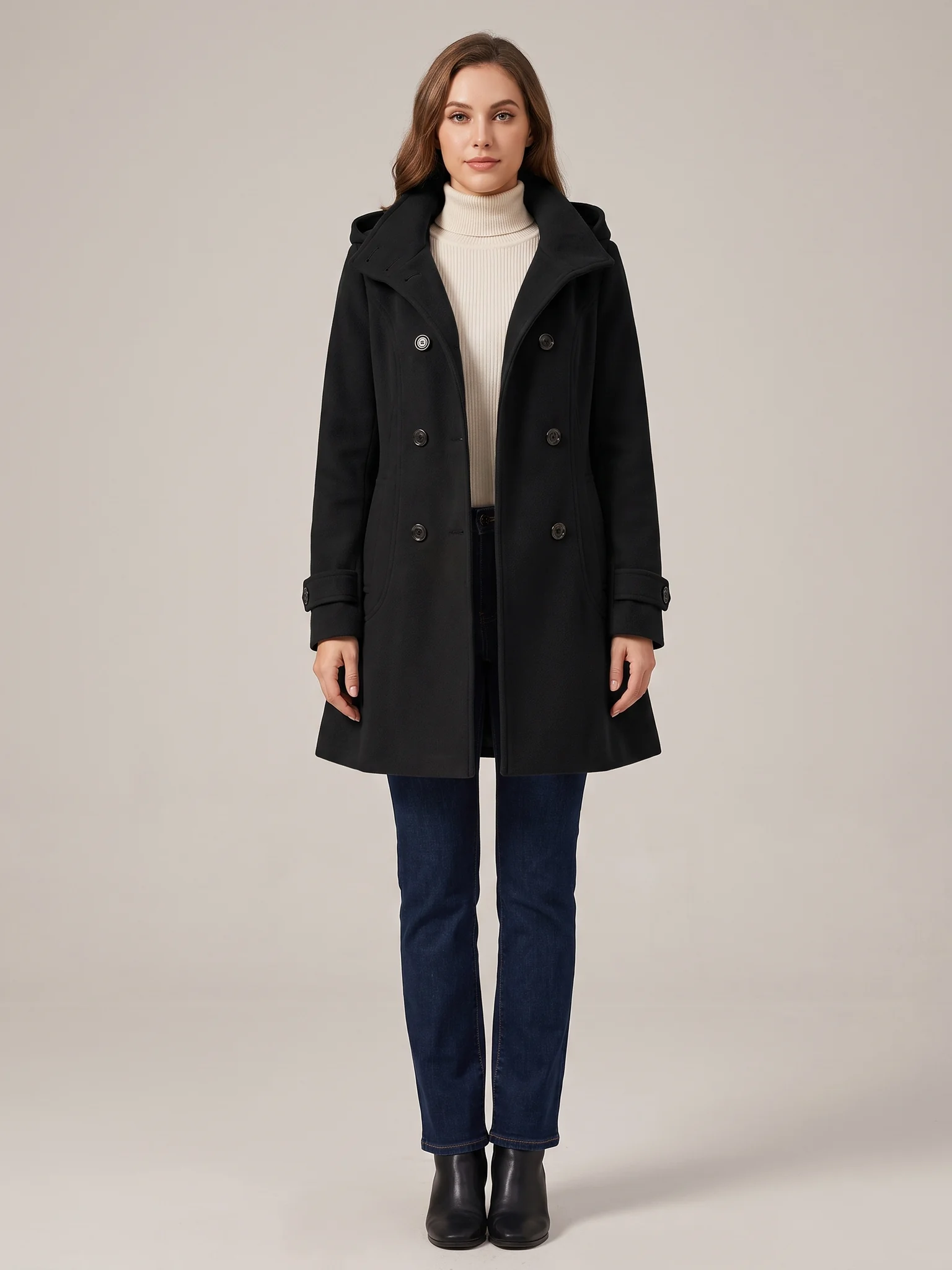 Womens Wool Pea Coat