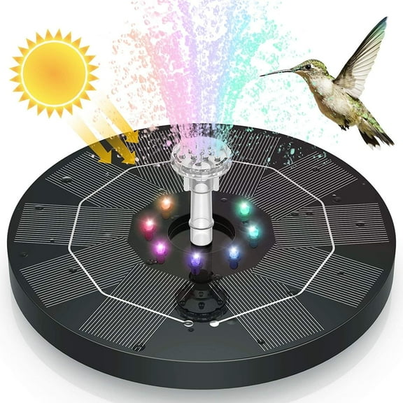 Thumbnail of solar fountain in a blue bird bath