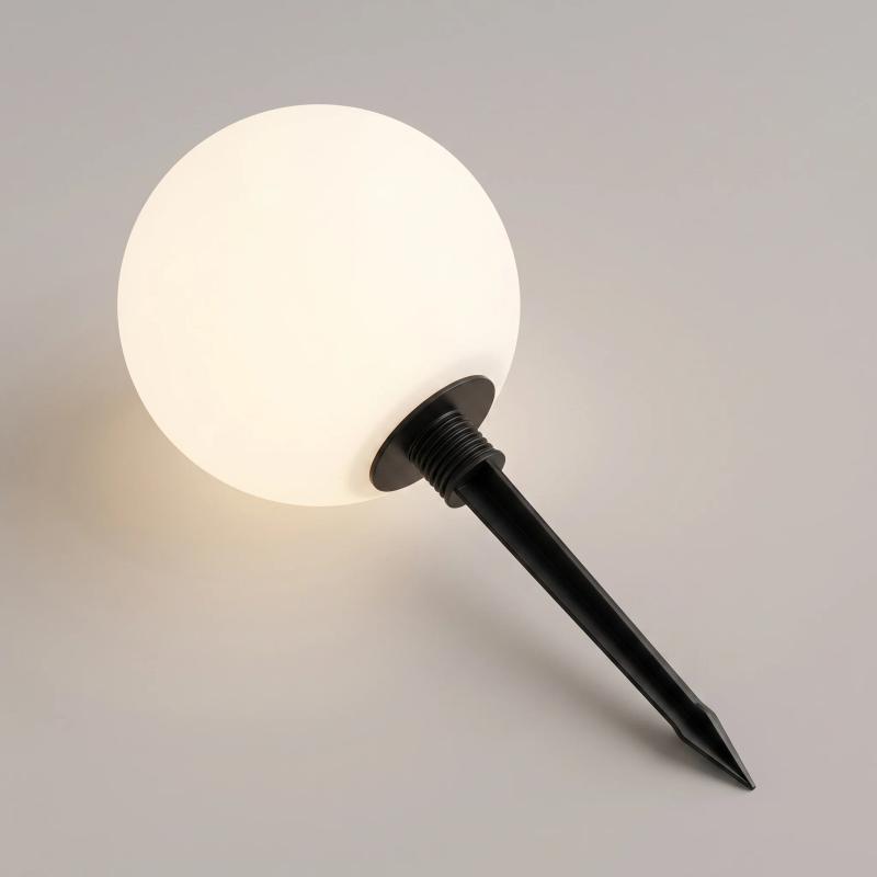 Globe on its ground stake