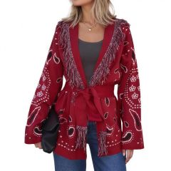 Bandana Fringe Wrap Cardigan 2