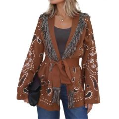 Bandana Fringe Wrap Cardigan 5