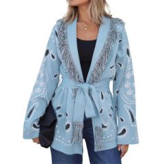 Bandana Fringe Wrap Cardigan 7