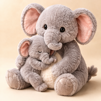 Mama Punch Monkey plush — Elephant style