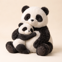 Mama Punch Monkey plush — Panda style