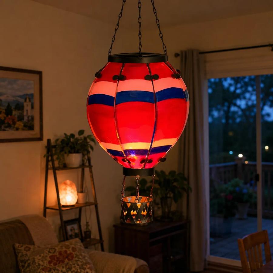 Bold stripes balloon lantern